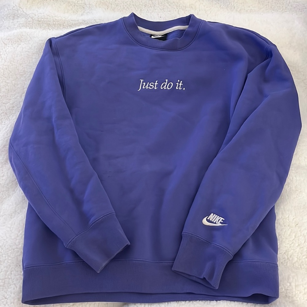 Purple Just Do It Nike Crewneck